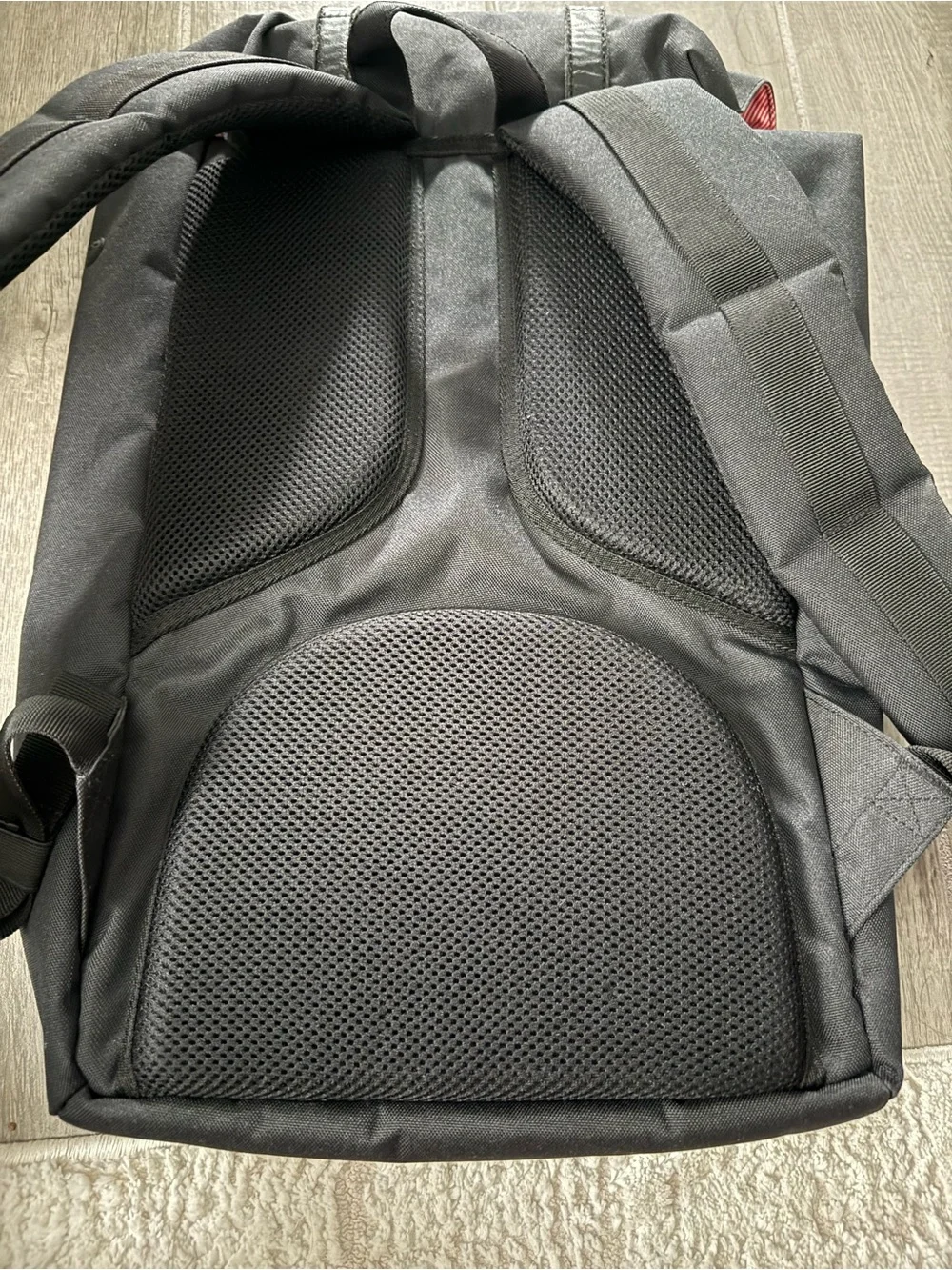 Herschel Supply Company Black Classic Flap Backpack with Buckle Straps